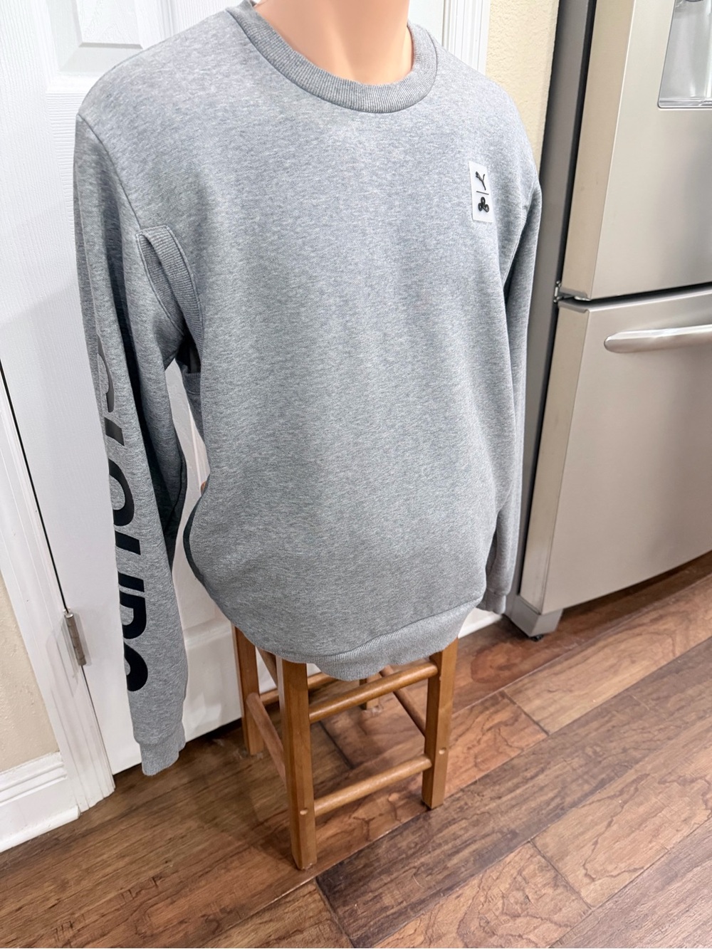 Puma x Cloud9 Gray Fleece Crewneck Sweatshirt Medium Esports Gaming Logo